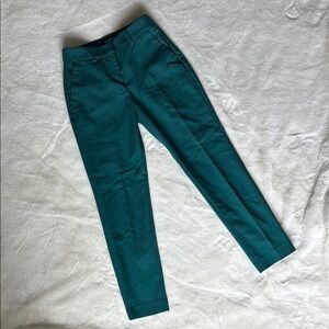 Express Medium Rise Columnist Ankle Pants - Green